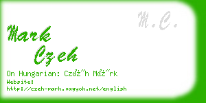mark czeh business card